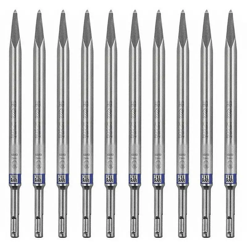 10 Burins pointus SDS-plus BOSCH 2608690132 250mm