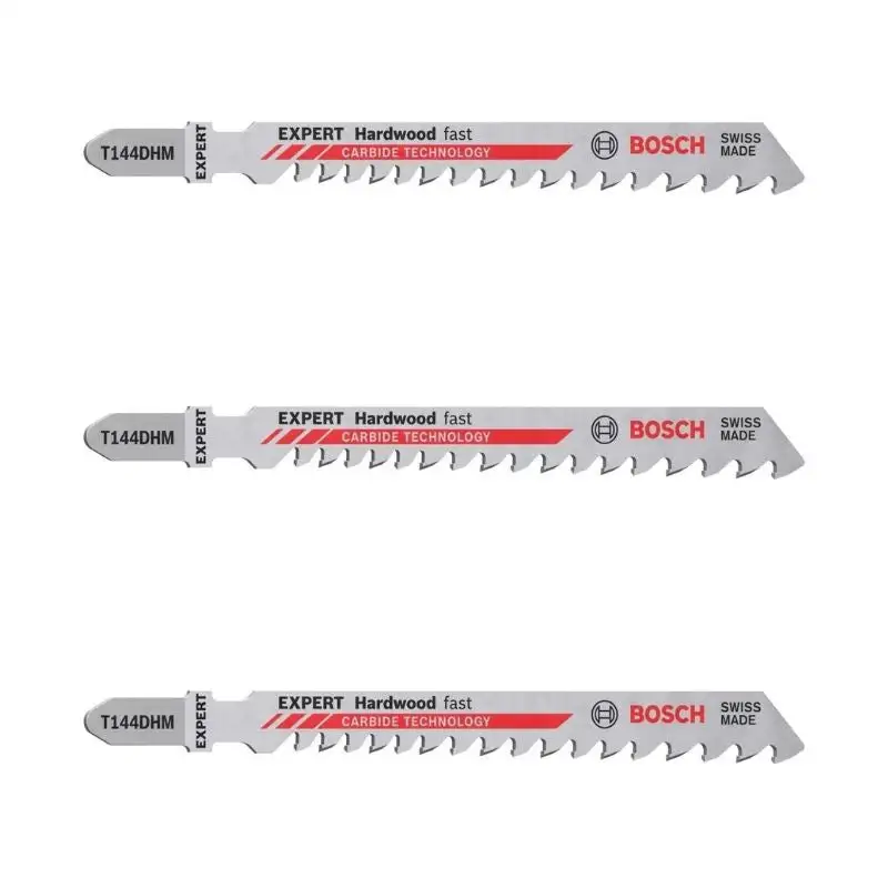 3 Lames scie sauteuse en "T" EXPERT 2608900541 Carbure Bois dur 100mm