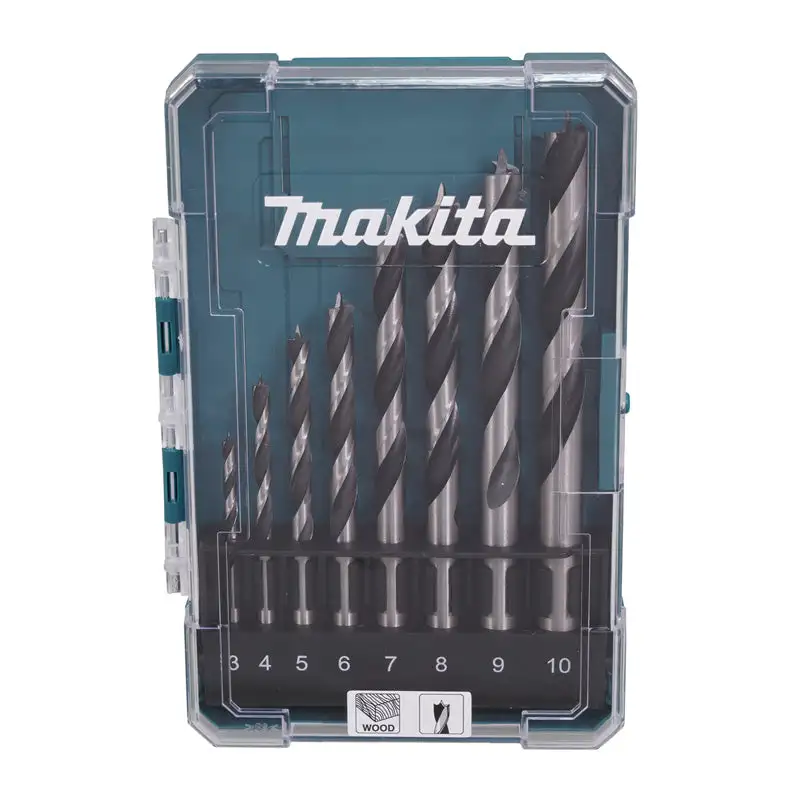 Coffret 8 mèches à bois 3 à 10 mm MAKITA D-77257