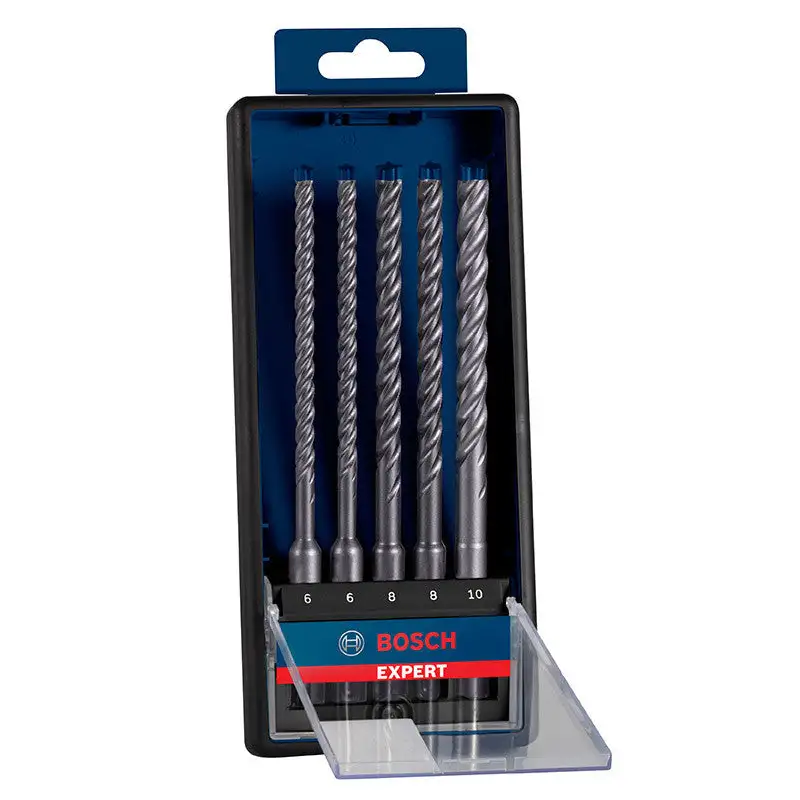 5 Forets BOSCH 2608900198 Robust Line SDS-plus-7X pour perforateur 6 6 8 8 10 mm