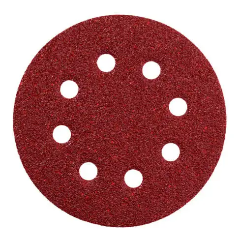 6 feuilles abrasives auto-agrippantes, 125 mm, assortiment, bois+métal, série « professional », pour ponceuse excentrique, corindon brun metabo