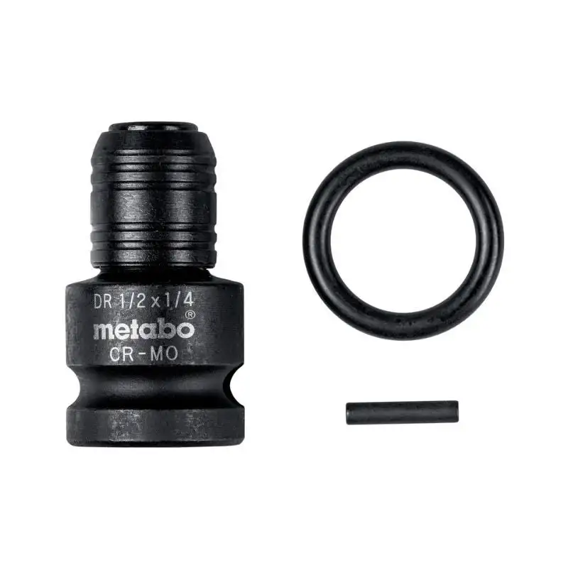 Adaptateur 1/2" à 1/4" METABO 628837000 - Pour visseuse à choc E6,3 - 3 pièces