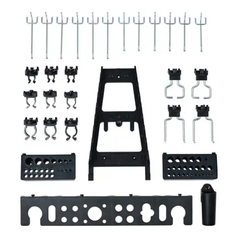 Assortiment de crochets et supports pour outils pour armoire à outils