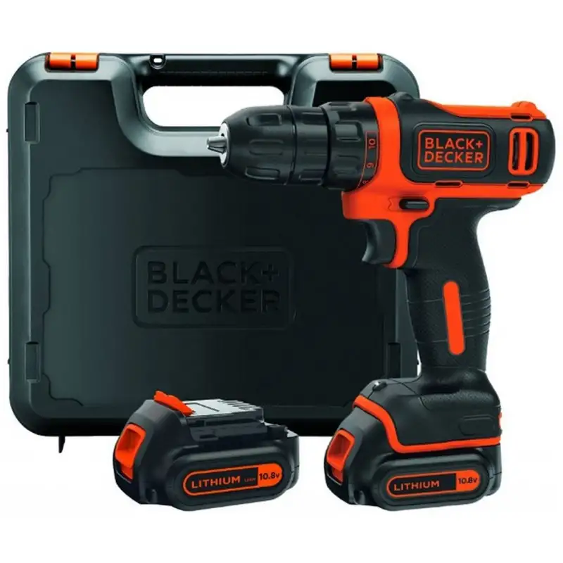 Black & Decker BDCDD12KB Perceuse sans fil 26Nm Li-Ion (2x1,5Ah/10,8V)