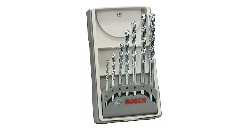 BOSCH Jeu de forets à pierre CYL-1 (5 pièces) Impact 4-5-6-8-10mm 2607017079