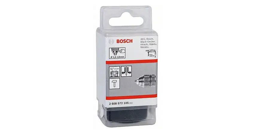 BOSCH Mandrins à serrage rapide jusqu'à 13 mm 1,5-13 mm, 1/2" – 20 2608572105