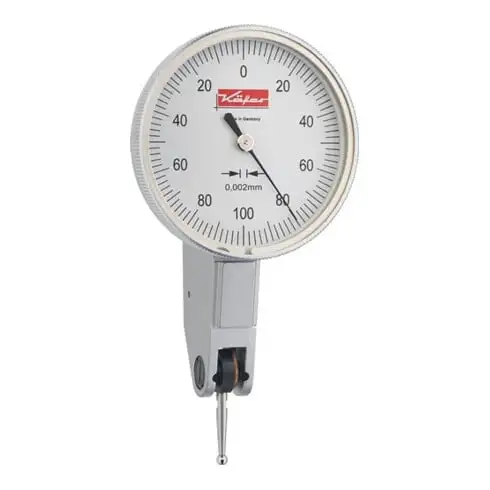 Comparateur à levier K 46 0,2 mm lecture 0,002 mm D. bague ext. 40 mm avec étalo