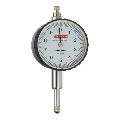 Comparateur KM 10A 10 mm lecture 0,1 mm avec étalonnage d'usine Käfer