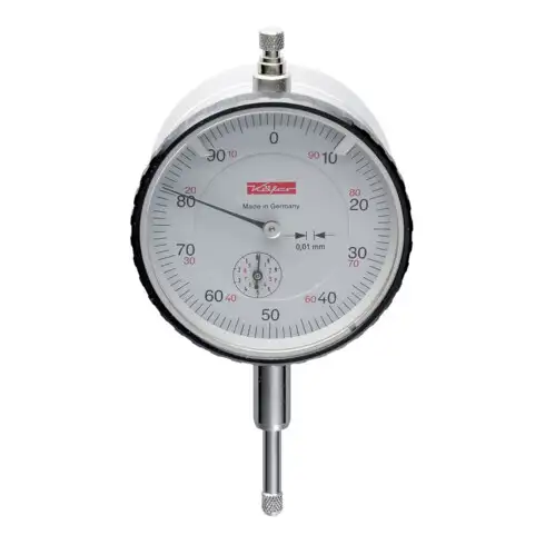 Comparateur M2 T 10 mm lecture 0,01 mm paroi arrière magnétique Käfer