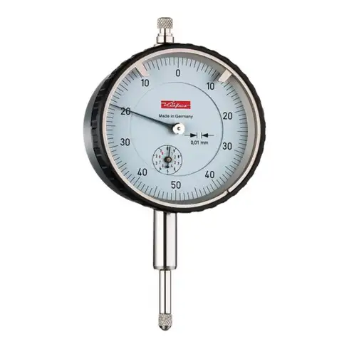 Comparateur M2T B 10 mm lecture 0,01 mm graduation cadran des deux côtés 0-50-0