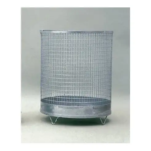 Corbeille à déchets H600xD400 mm 75 l Drahtgitter galvanisé avec 4 pieds