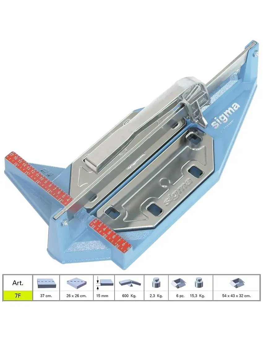 Coupe carreaux carrelage Sigma 7f cm 37 serie standard professionel manuel