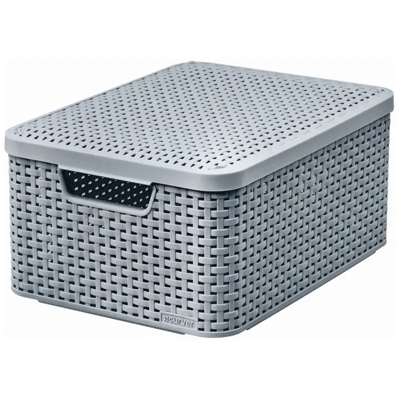 CURVER STYLE M Boite de rangement avec couvercle 39,3 x 29,3 x 18,7 cm gris 03618-099