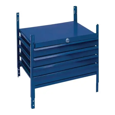 Élément de tiroirs LOGS 120 H.520xl.540xP.390mm 4 tiroirs verrouillable LOGS