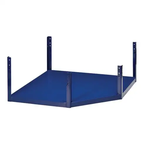 Élément en coin LOGS 230 H260xl540xP390mm bleu RAL 5022 LOGS