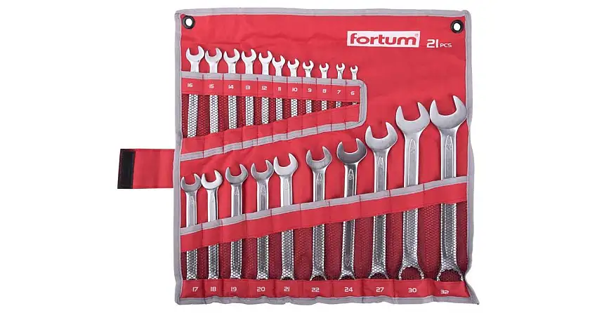 FORTUM klíče očkoploché, sada 21ks, 6-32 mm 4730200