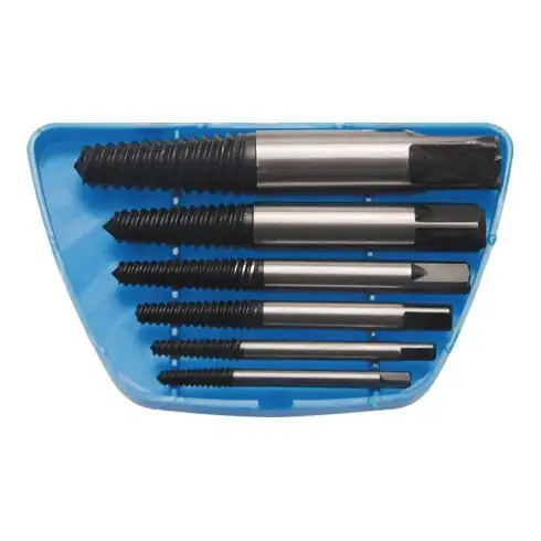 Jeu d'extracteurs de vis 5pces M3-M18 dans étui plast.
