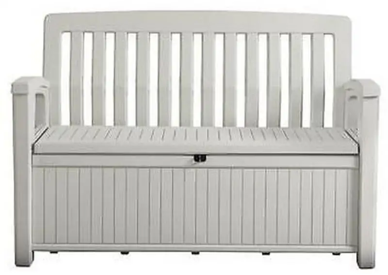 KETER PATIO BENCH 227L Banc de rangement 138,6 x 63,5 x 88 cm, blanc 17202690