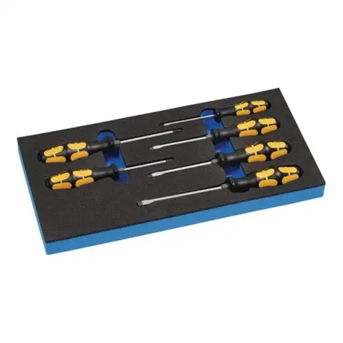 Module à outils l.185xP.385xH.30mm 1/3 module à outils 6-pcs. emmanch. fente+PH+