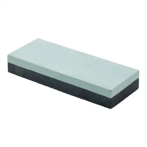 Pierre à aiguiser combinée L150xl50xH25mm carbure de silicium fin / grossier gri