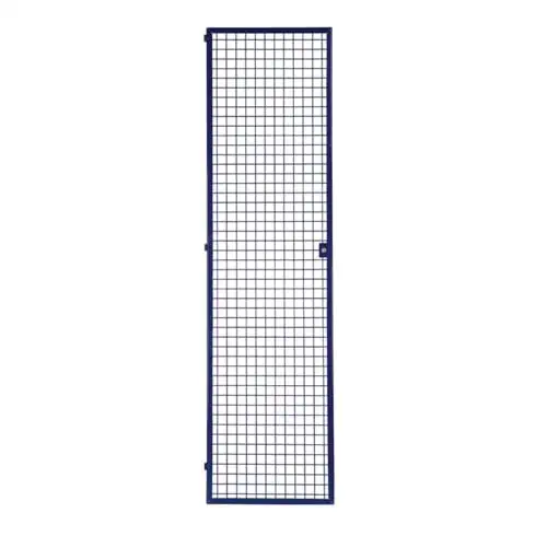 Porte grillagée LOGS 240 H1970xl540mm bleu RAL 5022 verrouillable LOGS