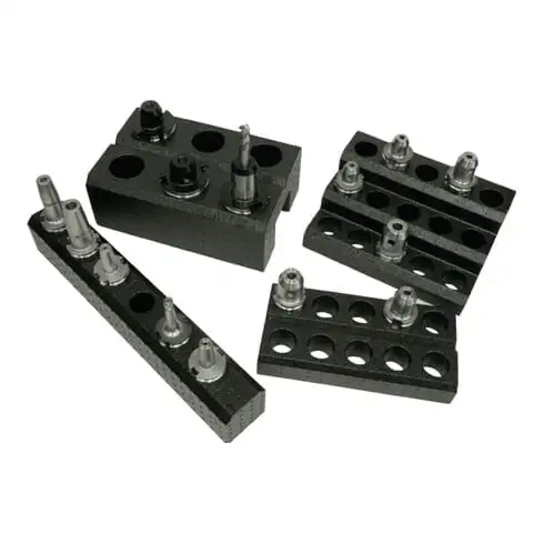 Porte-outils HSK63 en support de table polypropylène 15 p. l. 360 x P. 245 x H.