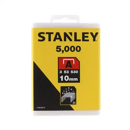 Agrafes type A 10mm x 5000 STANLEY