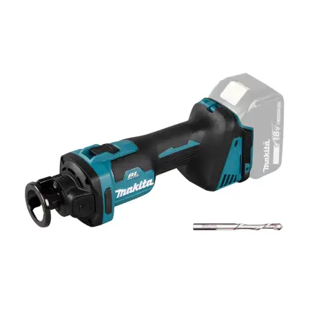 Affleureuse 18V plaque de plâtre DCO181Z + Forets plâtre Ø3,18 et Ø6,35mm MAKITA