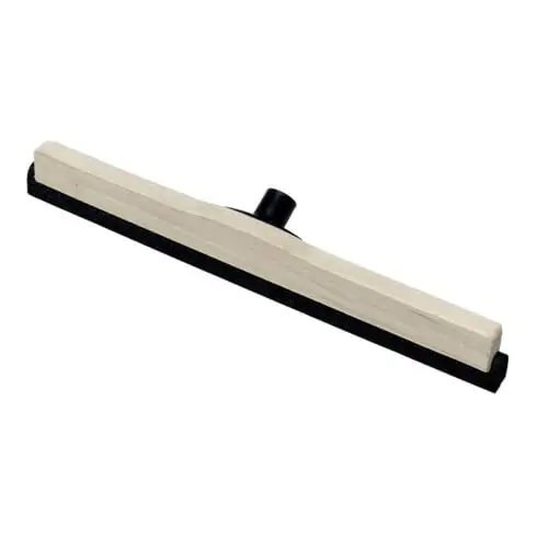 Raclette à eau L. 600 mm bois avec embase de manche en plastique