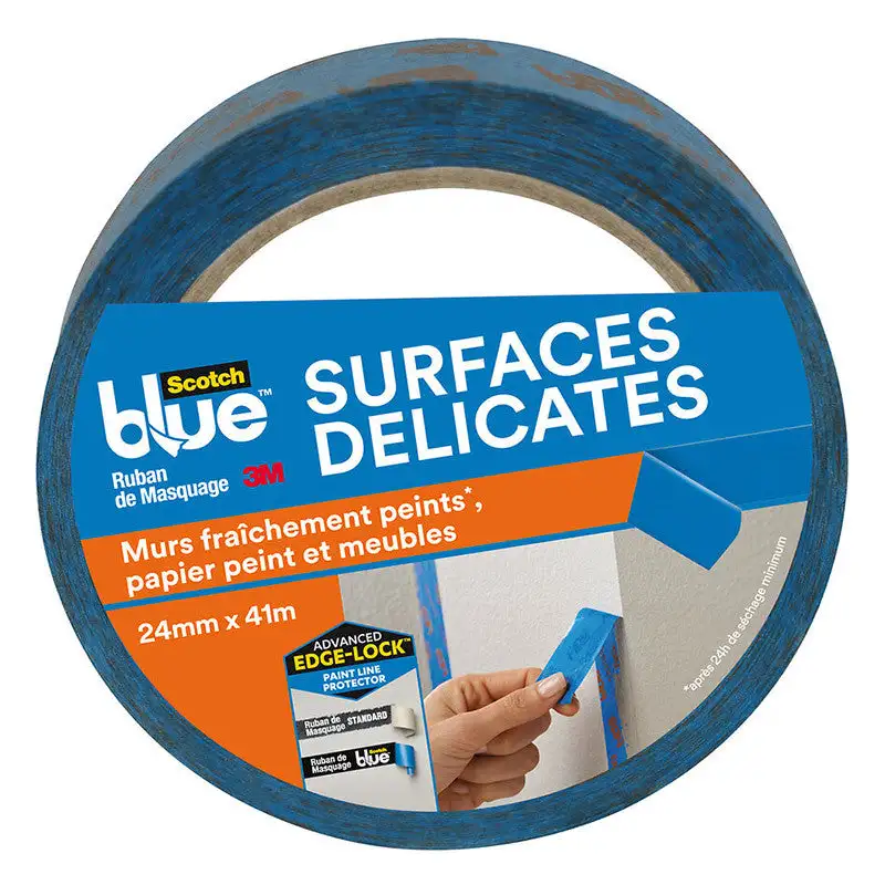 Ruban de masquage surfaces délicates - 41mx24mm  3M SCOTCH 1498404