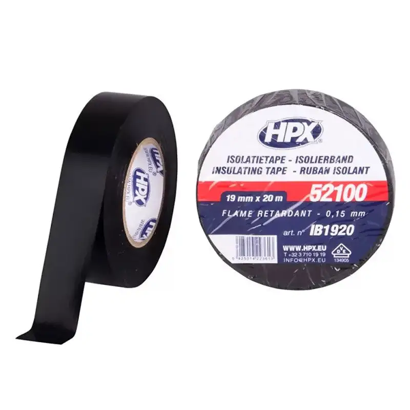 Ruban isolant PVC HPX IB1920 - certification VDE - 19mm - 20m - noir