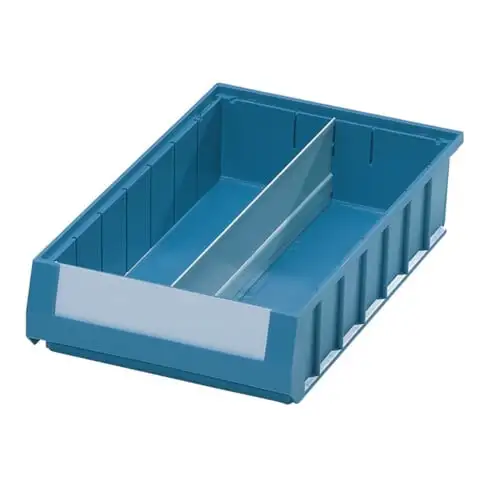 séparateur longitudinal p. boîtes rang.étagère L 300 x H 140 mm tôle d'acier gri