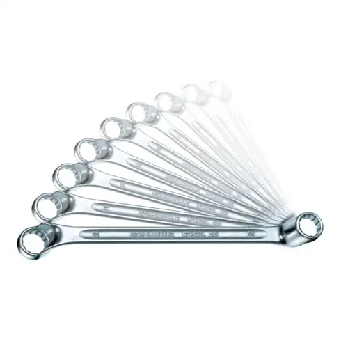 STAHLWILLE Jeu de clés polygonales doubles, fortement contre-coudées 10ZOLL