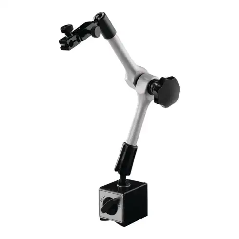 Support magnétique rayon d'action 200 mm H. totale 310 mm force d'adhérence 500