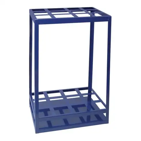 Support p. tiges filetées LOGS 70 H650xl540xP390mm bleu RAL 5022 LOGS