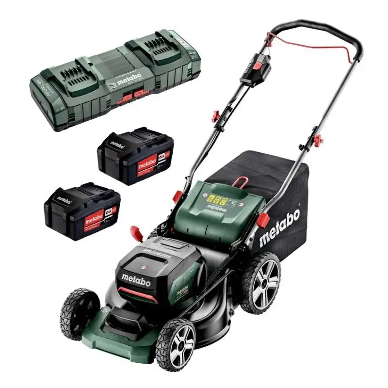 Tondeuse sans fil METABO RM 36-18 LTX BL 46 - 18V - 2 batteries 5,2Ah + chargeur