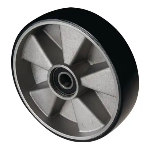 Volant polyuréthane L.moyeu 43 mm l.roue 50 mm D.roue 200 mm