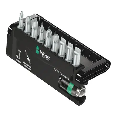 WERA Jeu d'embouts 10 pièces, avec zone de torsion KPS